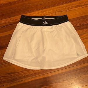 NWOT alo match point skirt white